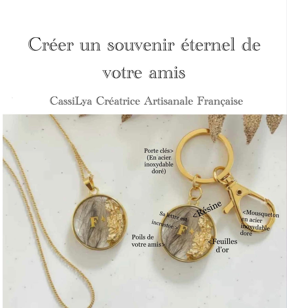Porte clés souvenir d'amis
