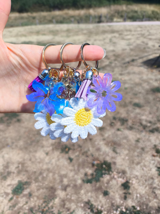 Porte clés fleurs